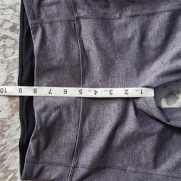 Lululemon Pace Rival Crop 19" Heather Black S4 - Picture 9 of 10